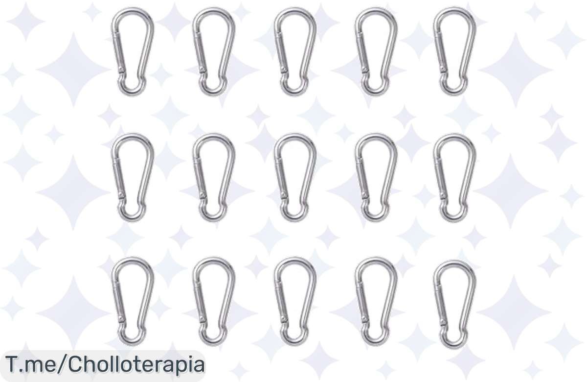 Mosquetones de acero en oferta: 15 unidades a un precio de locura!