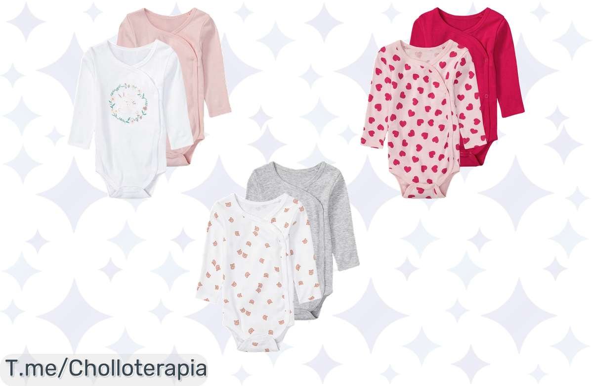 No dejes pasar este chollo: bodys para bebé a precio de risa