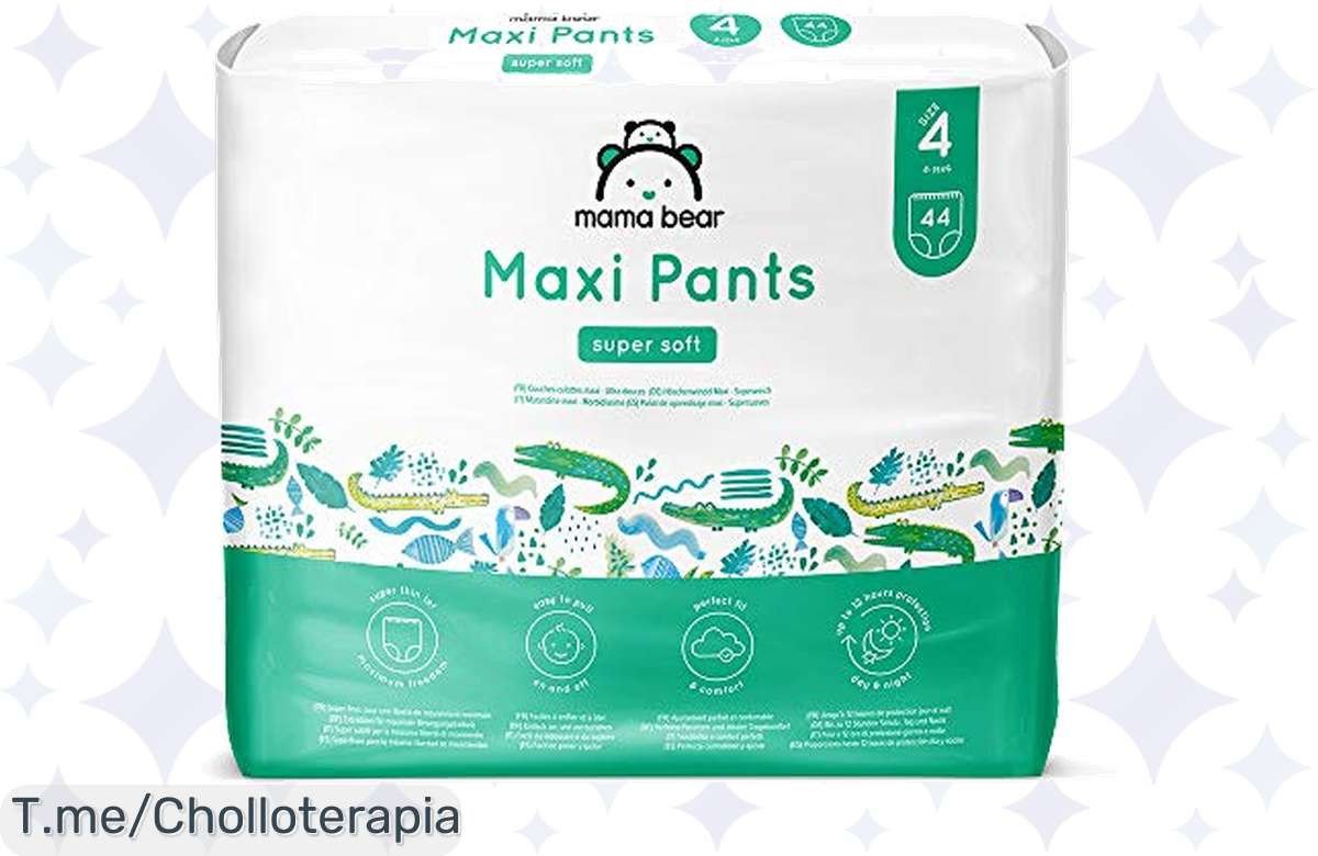 No dejes pasar la mega oferta en pañales Mama Bear: ¡duración de 12 horas y diseño chulísimo!