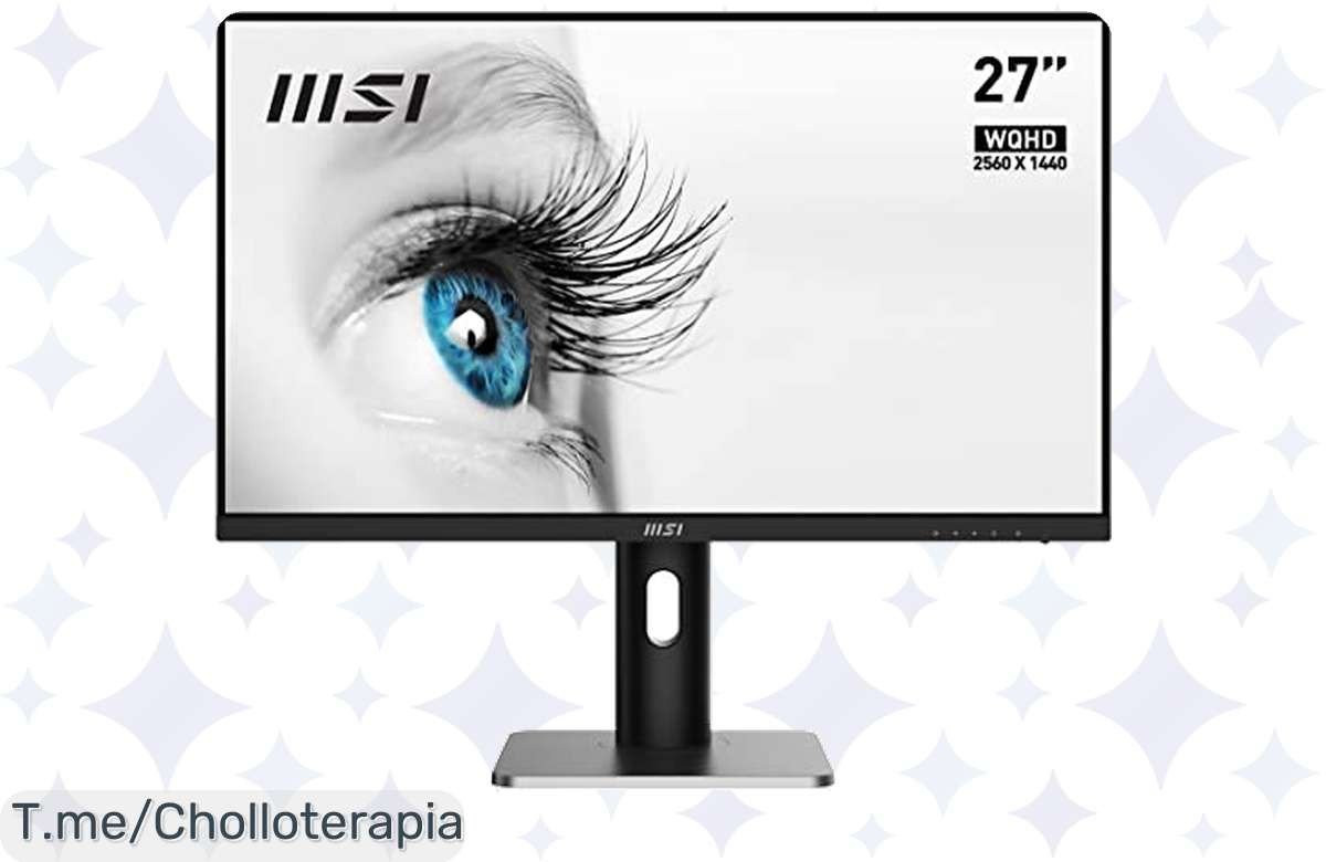 No te pierdas el MSI PRO MP273QP: Monitor 27 WQHD con protección ocular y audio premium. A tu alcance hoy mismo!