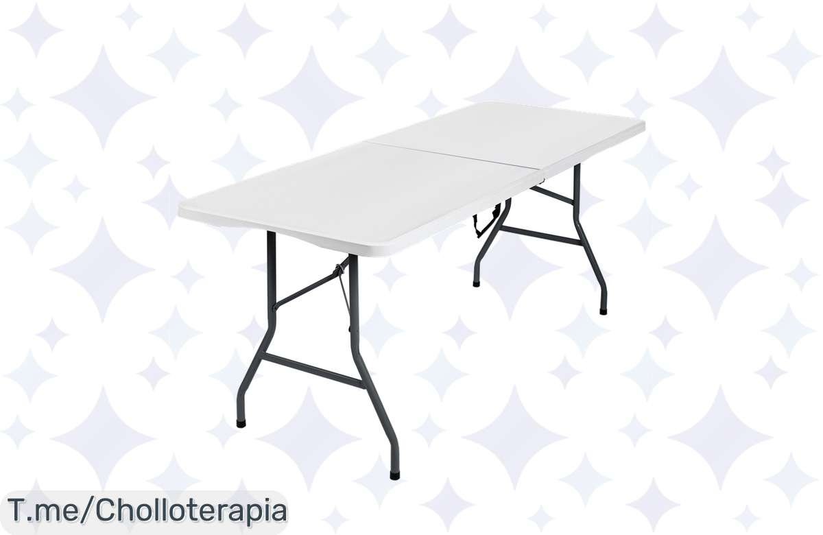 Oferta Flash: Mesa Plegable de 180 cm – ¡Ideal para tus fiestas!