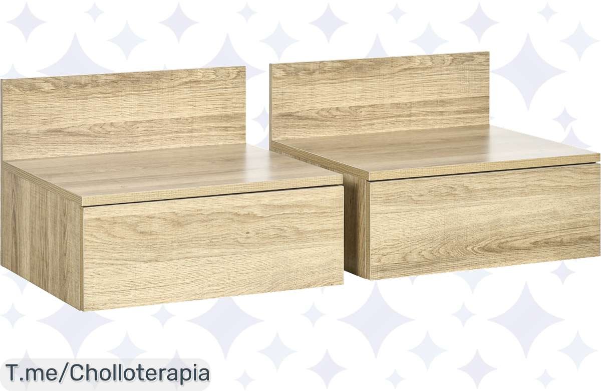 Ofertón: 2 mesitas de noche flotantes baratísimas, renueva tu cuarto ya