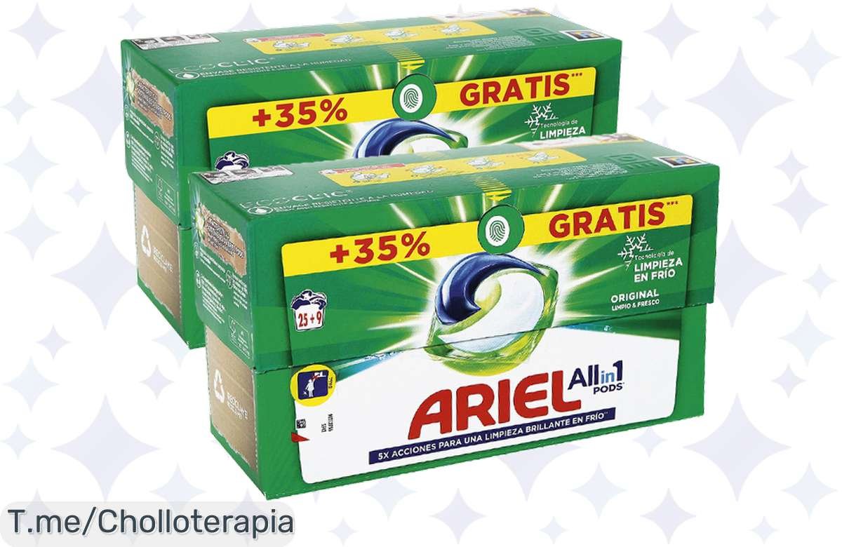 Pack ARIEL All-in-1: 68 lavados a precio de risa ¡Corre antes de que se acaben!