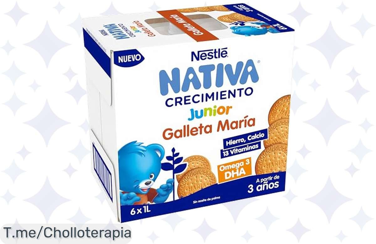 Potencia la inteligencia de tu hijo con NESTLÉ NATIVA Crecimiento JUNIOR: galletas líquidas imprescindibles a precio loco. ¡Aprovecha esta oferta única y compra ya!