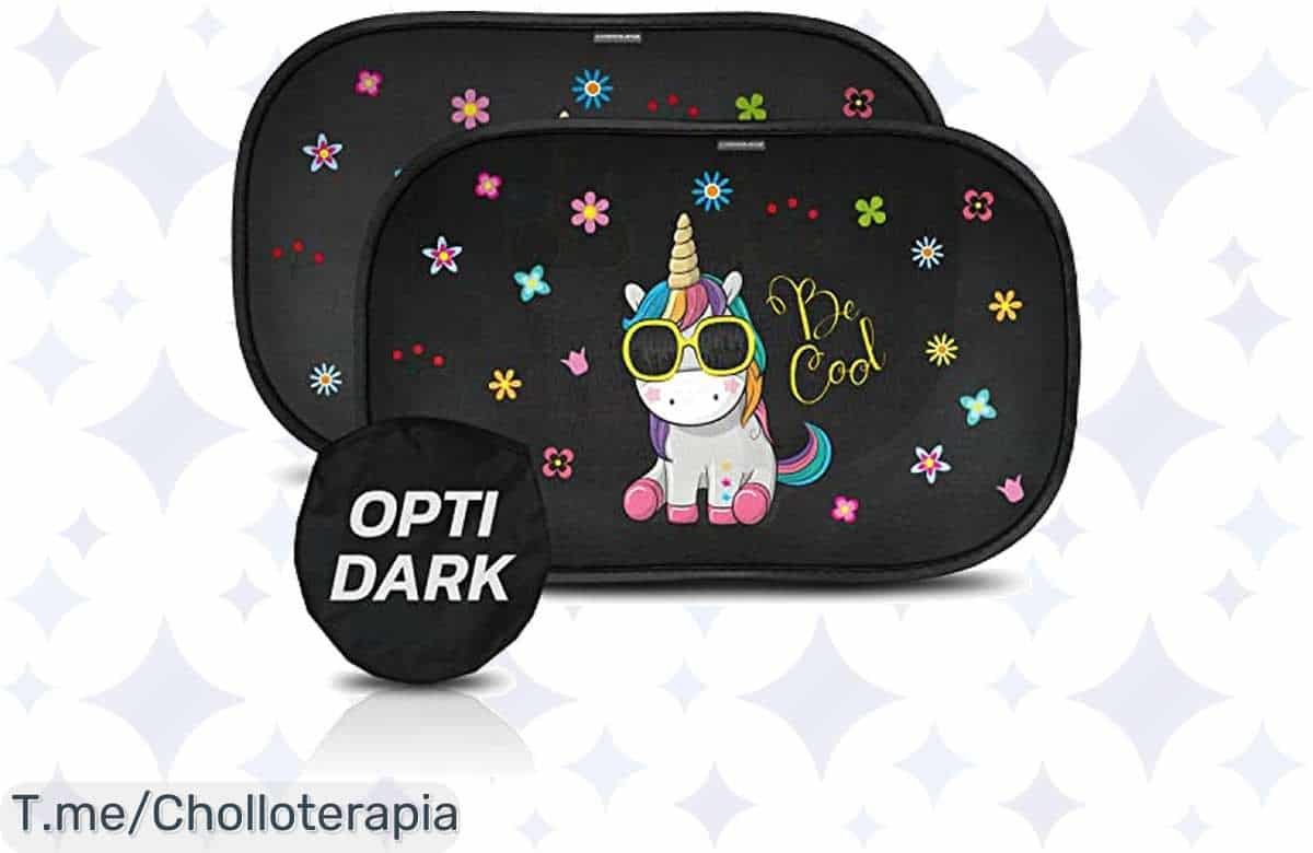 Protege a tu bebé del sol con el increíble parasol de unicornio, ¡aprovecha el super chollo de hoy! Llévate 2 parasoles con protección optidark y cuídalo al máximo. ¡Compra ya!