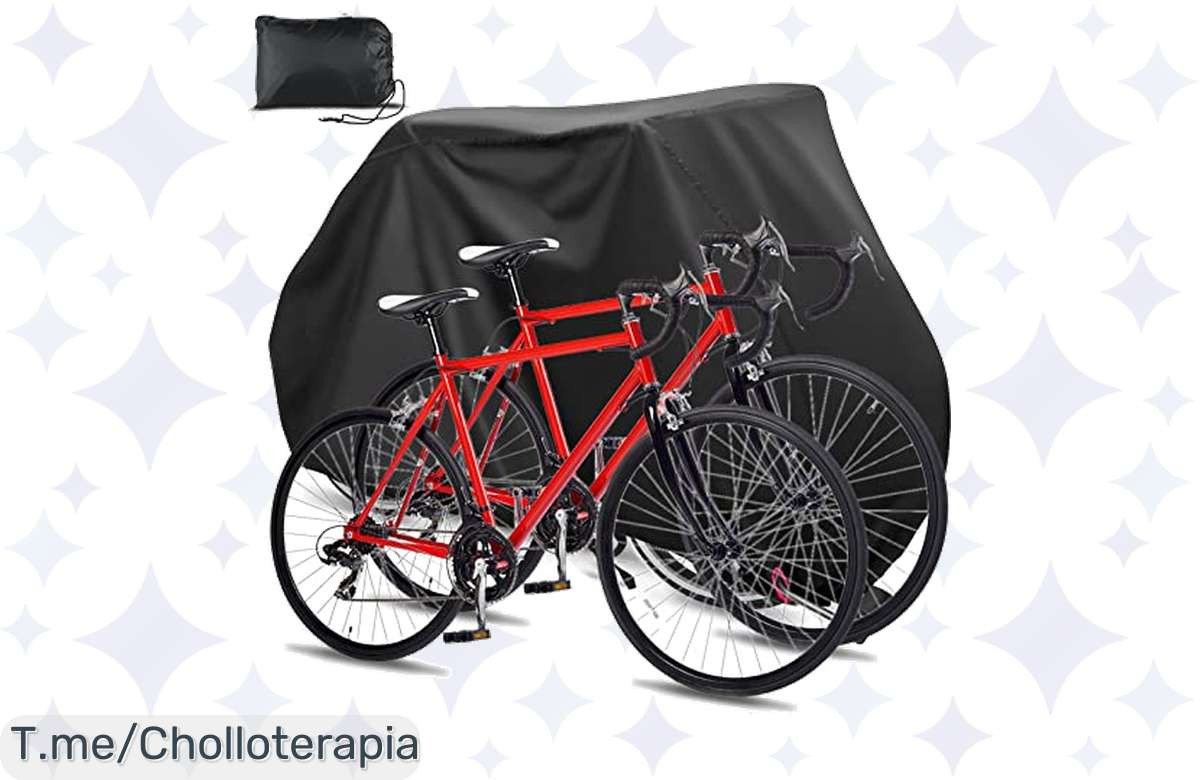 Protege tu bici con esta funda impermeable a un precio loco ¡Orificio de bloqueo y bolsa de almacenamiento incluidos! Aprovecha este ofertón y cómprala ya antes de que se agote.