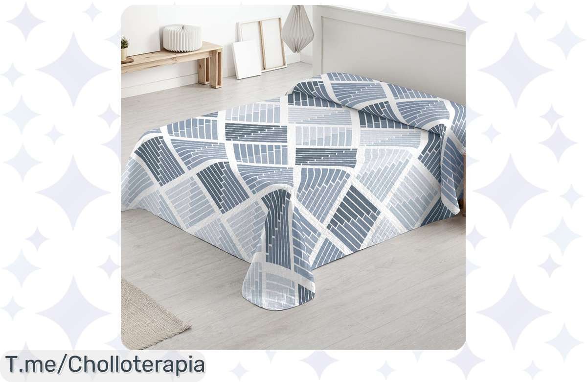 Renueva tu cama con la Colcha Bouti Rombos, el super chollo de primavera que transforma tu hogar en un refugio de confort; ¡oferta limitada, compra ya antes de que se agote!