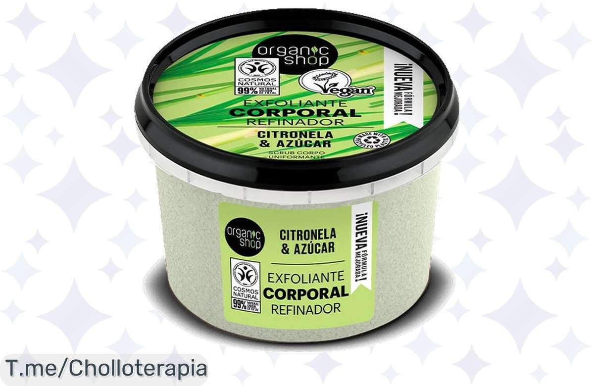 Renueva tu piel con el exfoliante natural Organic Shop Body Scrub Sicilian Orange, ¡ofertón exclusivo para una hidratación y revitalización instantánea! ¡No lo dejes pasar!