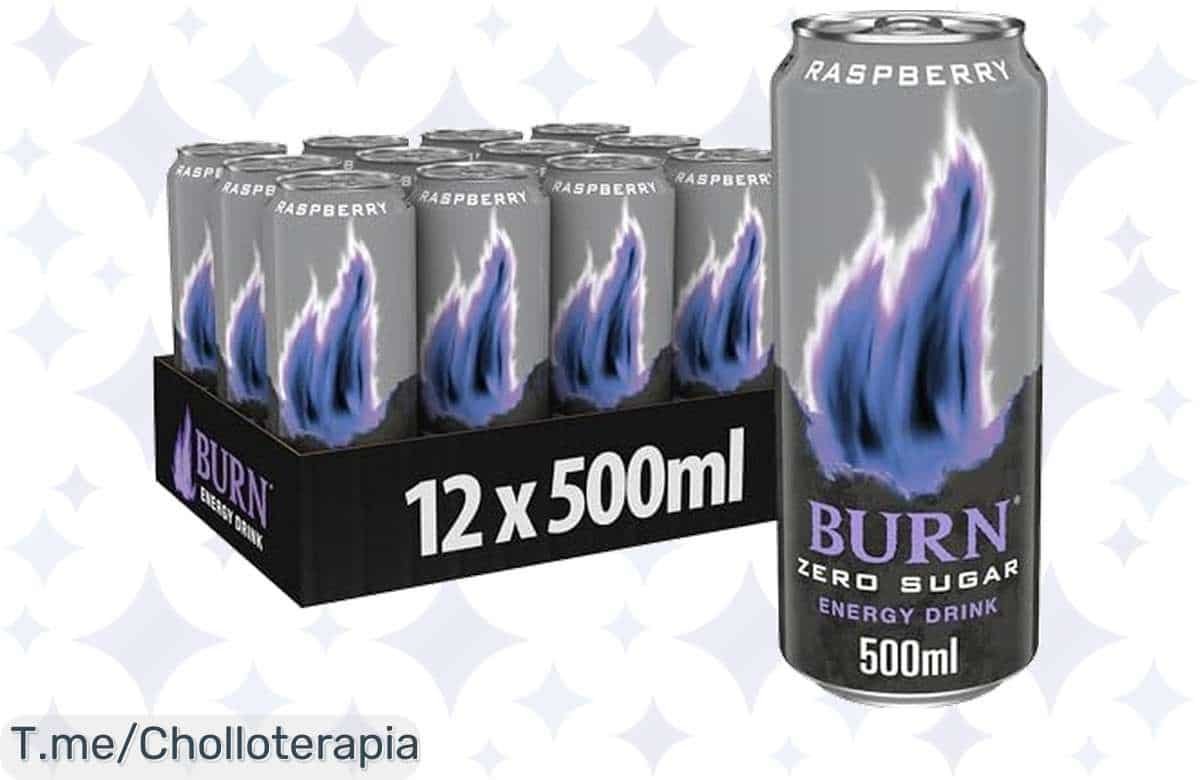 Revitalízate con el super chollo de Burn Energy Zero Raspberry, pura energía sin calorías. No dejes pasar este ofertón único, ¡compra ahora antes de que se acabe!
