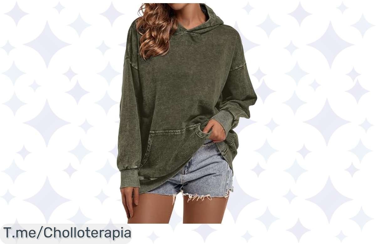 Sudadera Oversized Vintage: Lujosa suavidad y calor a un precio de locura. ¡Usa nuestro cupón ya!