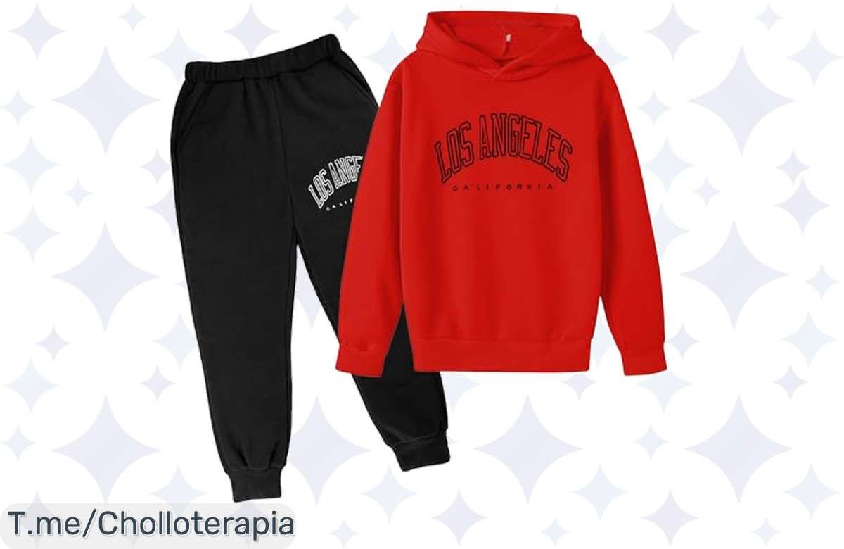 Sudadera Roja Con Capucha Para Niños: El Super Chollo Que Necesitas, 2 Piezas A Precio Loco ¡Aprovecha Este Ofertón Único Antes De Que Se Agote!