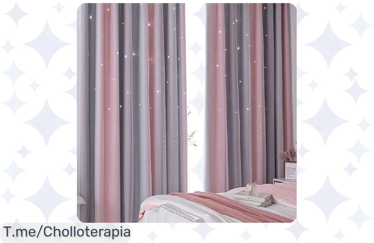 Transforma el dormitorio de tus pequeños con cortinas estrella: dulces sueños y un precio loco. ¡Date prisa, este chollo nunca volverá!