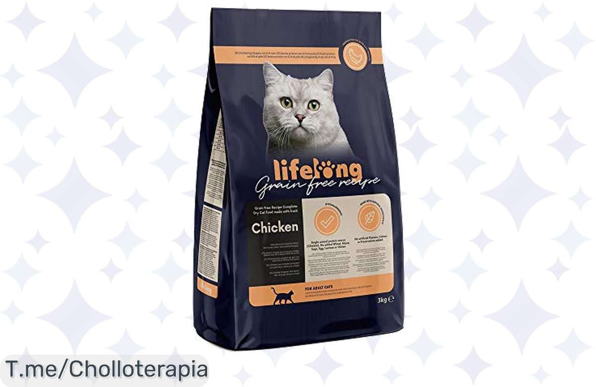 Transforma la alimentación de tu gato con este ofertón: 62% de ingredientes naturales y saludables a un precio loco. ¡Compra ya antes de que se agote!