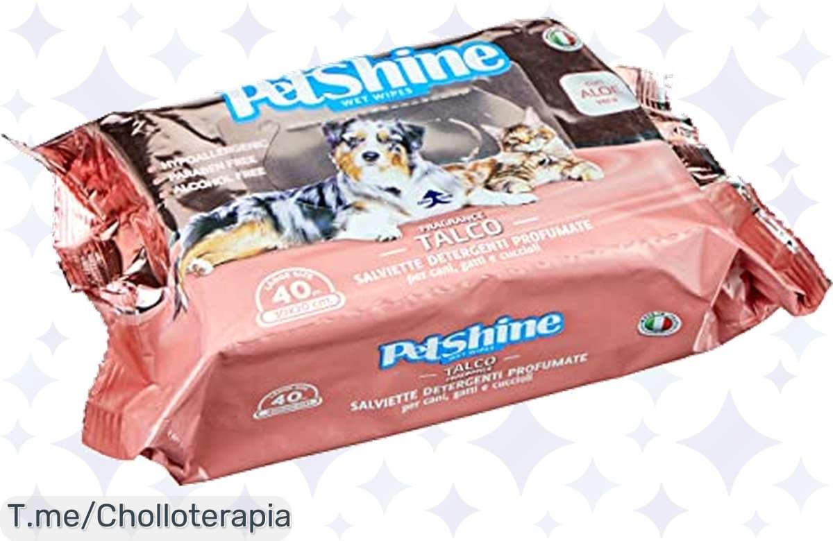 Transforma la higiene de tu mascota con las toallitas Porrini, frescura y suavidad en cada uso a un precio loco. ¡Aprovecha este ofertón y consígelas ya antes de que se acaben!