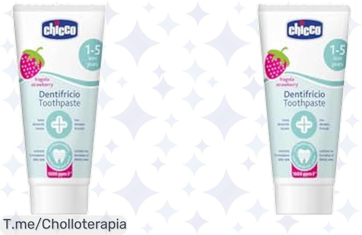 Transforma la higiene dental de tu peque con Chicco: pasta de dientes de fresa con flúor y xilitol a precio loco, ¡cuidado y sabor en un super chollo que no puedes dejar escapar!