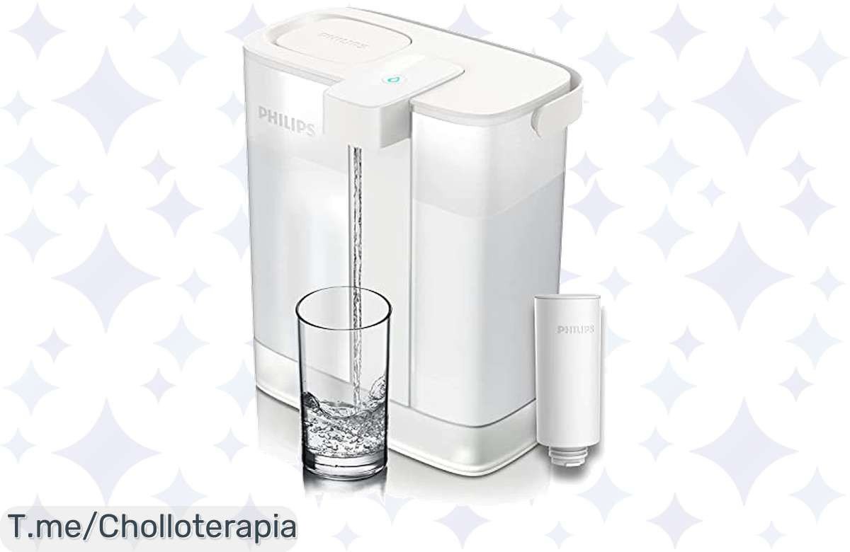 Transforma tu agua en un manantial de sabor con el filtro Philips Water, 4 veces más rápido y con un descuento brutal. ¡No dejes pasar este super chollo y compra ya!