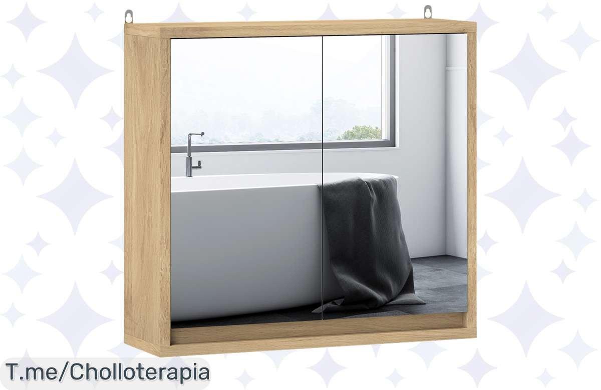 Transforma tu baño con el armario HOMCOM: super chollo con espejo y balda ajustable, estilo moderno y organización perfecta. ¡Compra ya antes de que se agote!