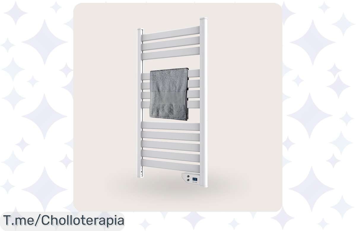 Transforma tu baño en un spa con el toallero eléctrico Evvo C500, eficiente y silencioso, a un precio loco. ¡Disfruta toallas calientitas y aprovecha esta oferta limitada!