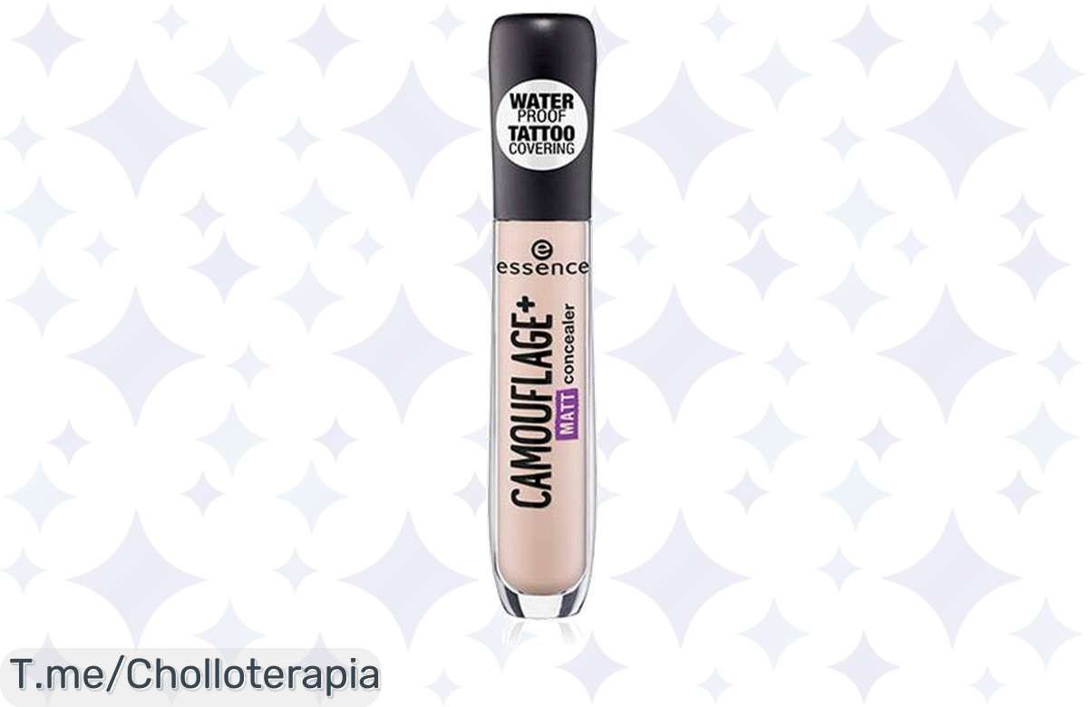 Transforma tu belleza con el corrector líquido mate Essence Camouflage+: ¡ofertón exclusivo para cubrir imperfecciones! No dejes pasar este super chollo, actúa YA.