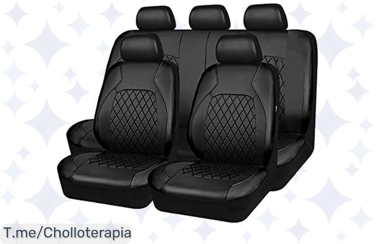 Transforma tu coche en un lujo con las fundas Mulcort: 9 piezas de cuero PU, fáciles de instalar y compatibles con airbags. ¡Aprovecha este ofertón y compra ya!