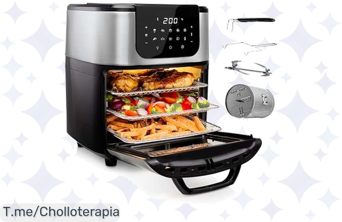 Transforma tu cocina: Freidora de aire con 30 recetas, oferta irrepetible!