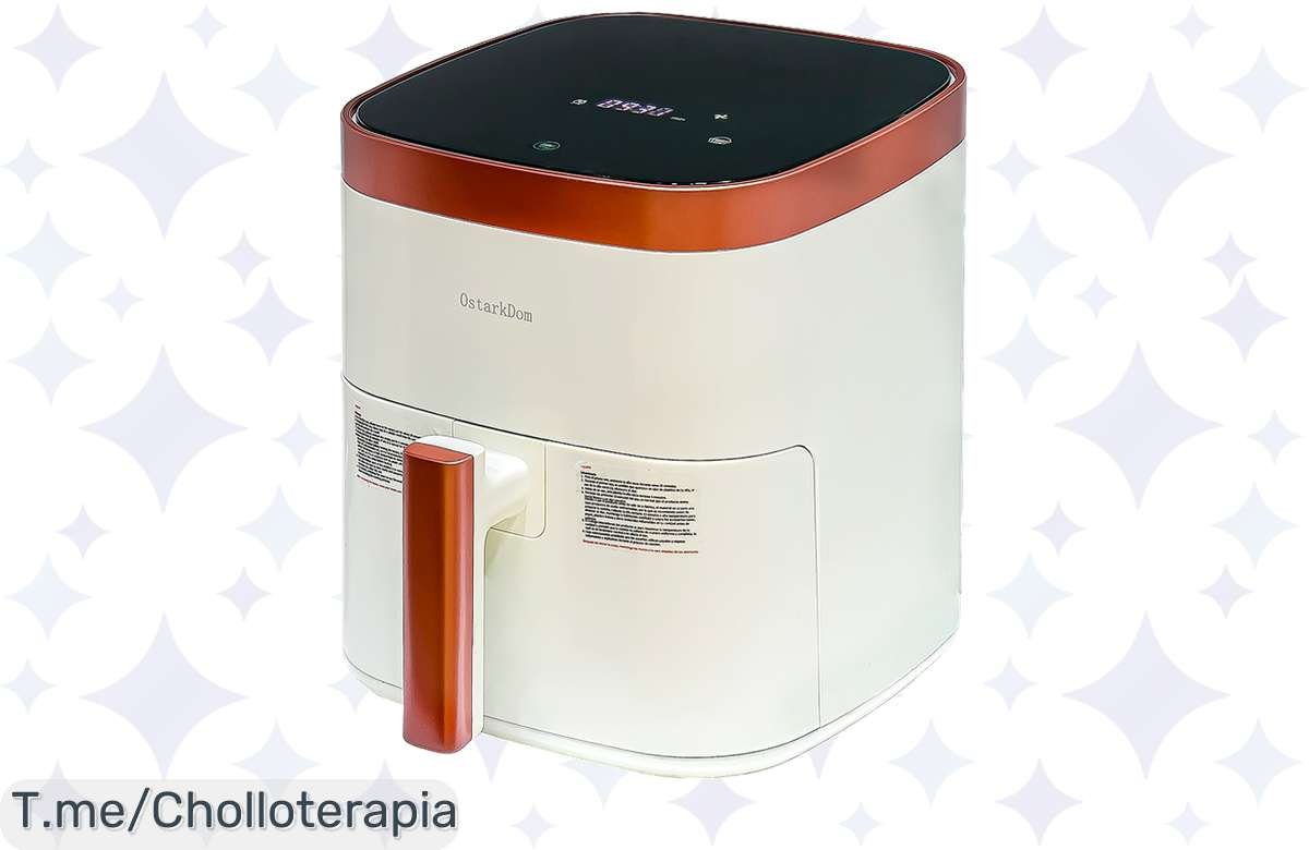 Transforma tu cocina con la freidora de aire sin aceite de 6L, cocina sano y delicioso con un super chollo que no puedes dejar pasar, ¡compra ahora antes de que se agote!