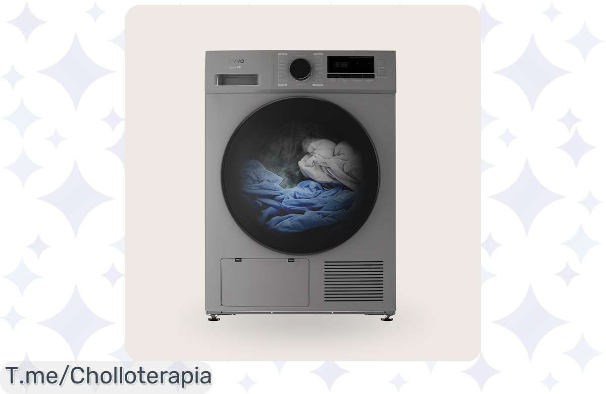 Transforma tu colada con la secadora Evvo Nature S8 Bomba Calor: super chollo ecológico que cuida tu ropa y ahorra energía. ¡Oferta limitada, compra ya antes que se acabe!