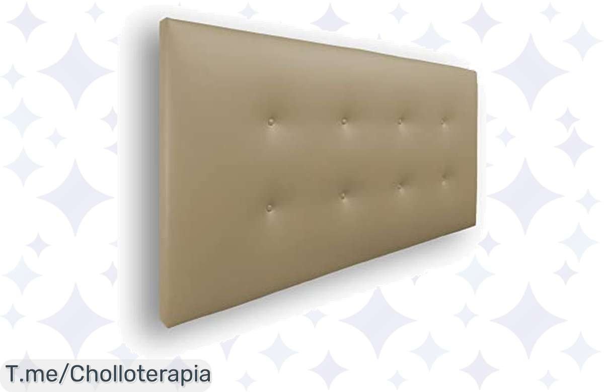 Transforma tu habitación con el cabecero tapizado Carlo en beige, un diseño moderno y fácil de instalar. ¡Aprovecha este ofertón y renueva tu hogar antes que se agoten!
