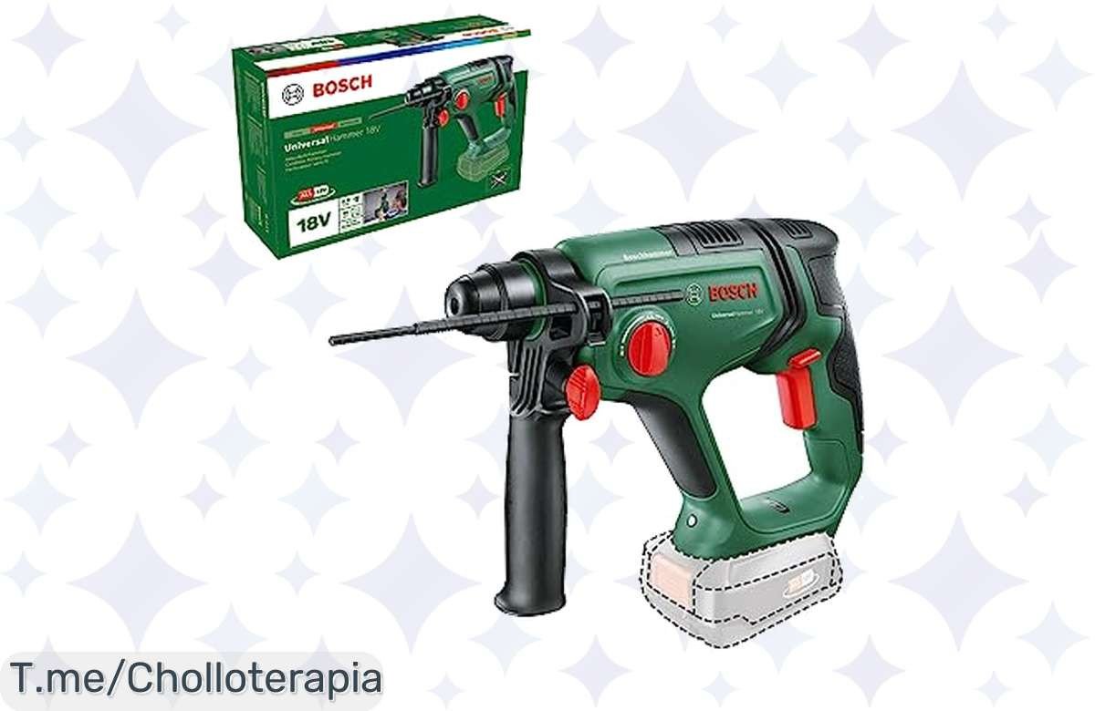 Transforma tu hogar con el Bosch UniversalHammer 18V a un precio de ganga, perfora y atornilla sin esfuerzo, aprovecha este ofertón exclusivo, ¡stock limitado!