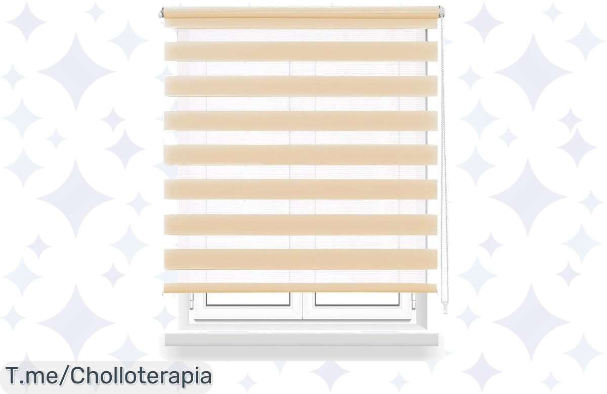 Transforma tu hogar con el estor enrollable Noche y Día, elegancia a un precio loco que no encontrarás en ningún lado. ¡Aprovecha este ofertón antes de que se acabe!