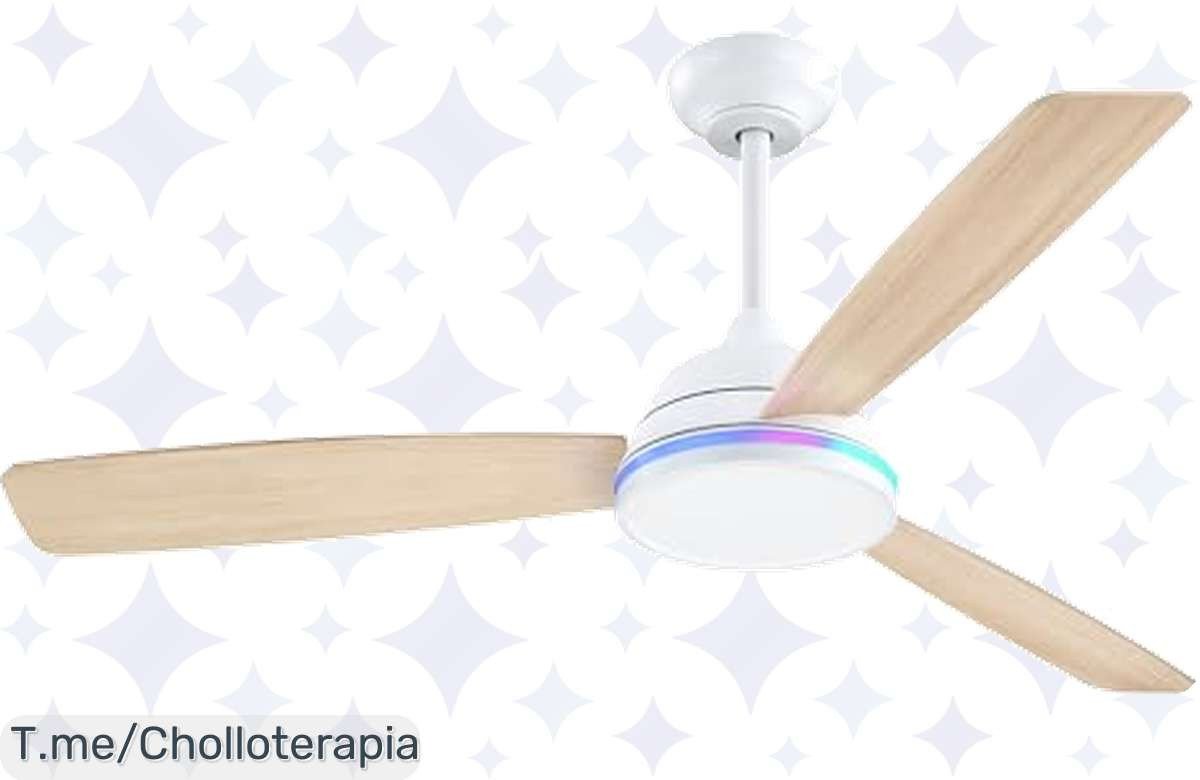 Transforma tu hogar con el ventilador de techo ActiveAllBrite: 6 velocidades ultra silencioso, comodidad todo el año. ¡Aprovecha este chollo antes de que se agoten!