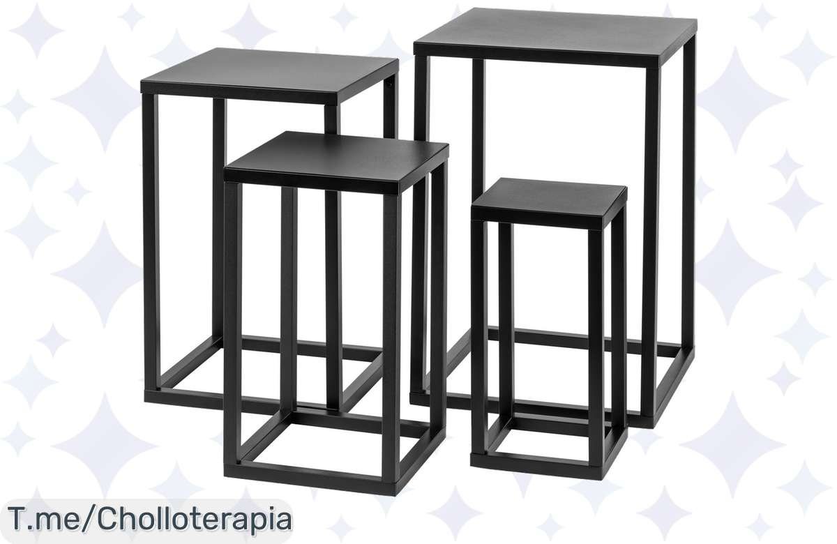 Transforma tu hogar con este set de mesas auxiliares a un precio loco: elegancia y funcionalidad en un mismo lugar. ¡Compra ahora y aprovecha esta oferta limitada!