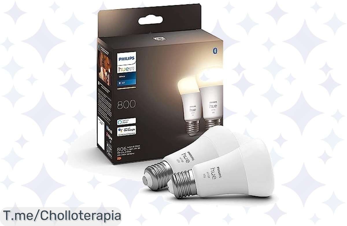 Transforma tu hogar con las bombillas Philips Hue: ¡super chollo con luz regulable y compatible con Alexa y Google! Aprovecha esta oferta limitada y compra ya.