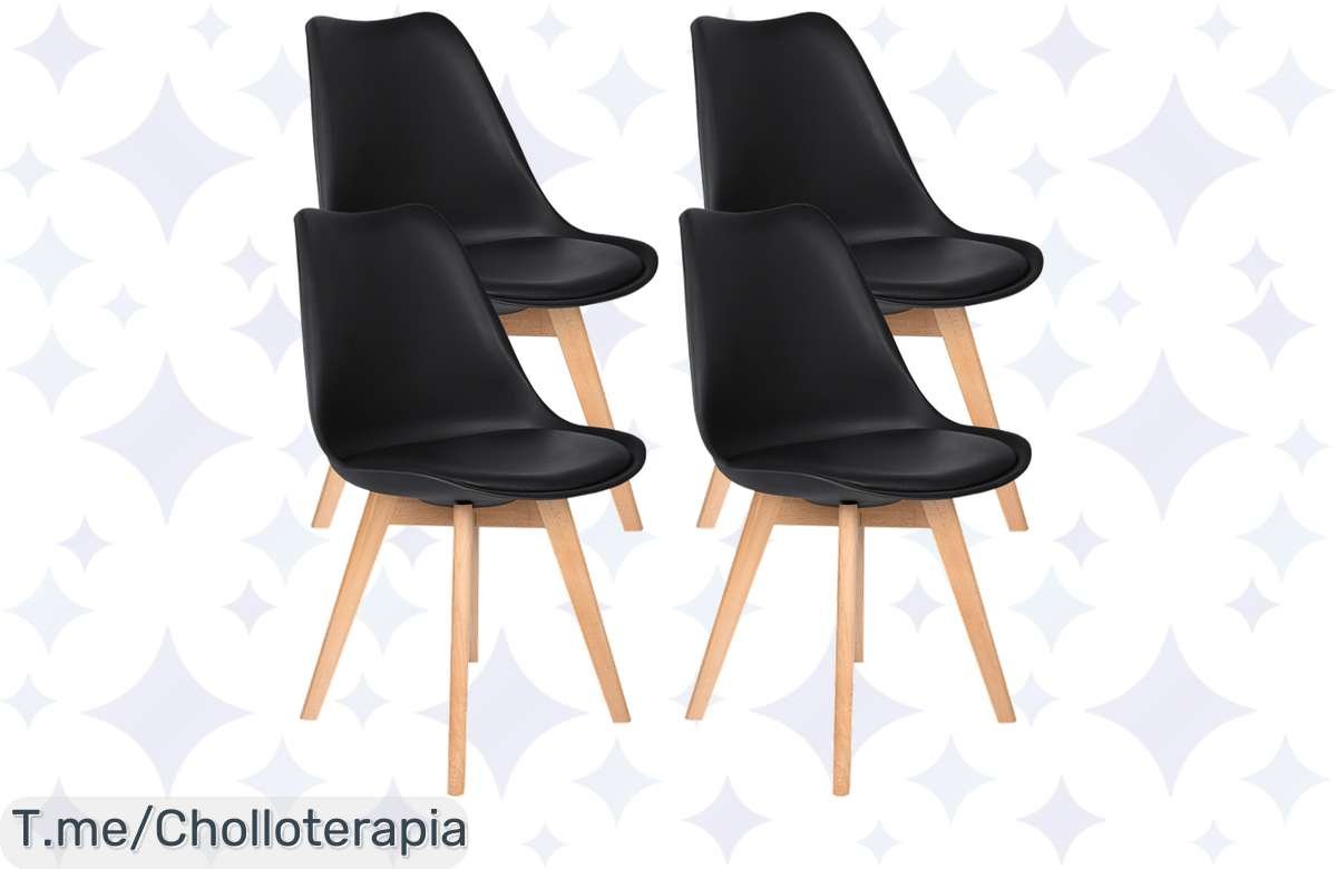 Transforma tu hogar con las sillas T-Lovendo: diseño nórdico y confort insuperable. Aprovecha este super chollo antes de que se agoten. ¡Compra ahora!