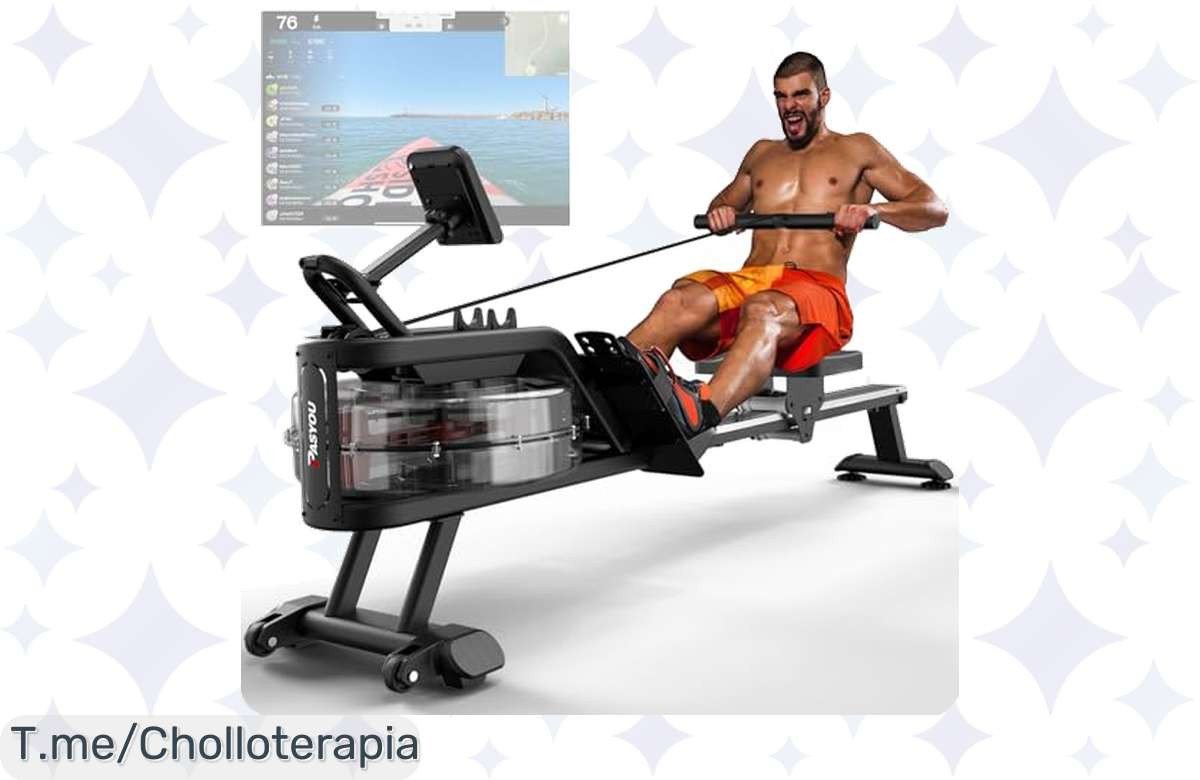 Transforma tu hogar en un gimnasio con la Máquina de Remo PASYOU, capacidad de 160KG y Bluetooth, ¡ofertón única! No dejes escapar este precio loco, compra ya y empieza a moverte.