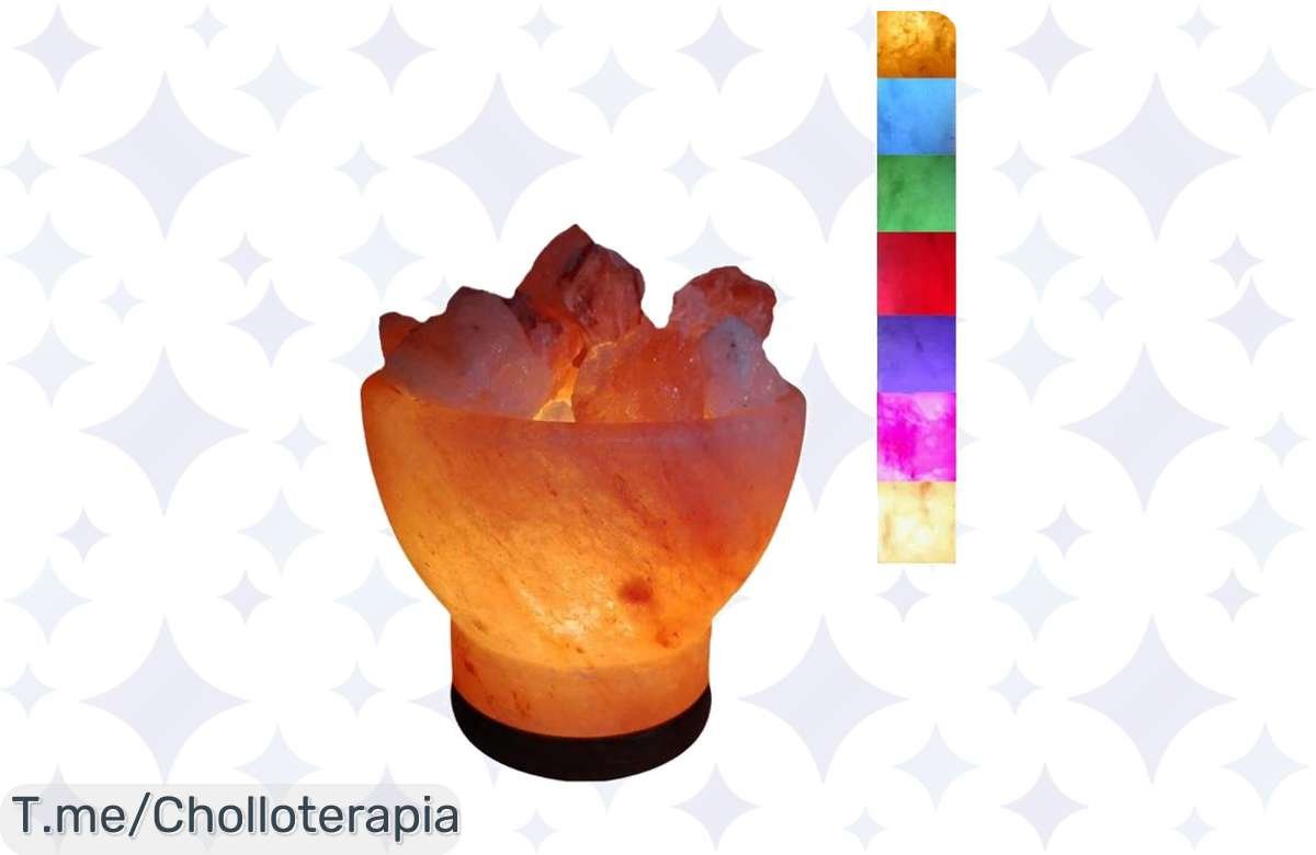 Transforma tu hogar en un oasis de paz con la lámpara de sal del Himalaya, un super chollo que purifica el aire y crea calidez, ¡aprovecha este ofertón antes de que se acabe!