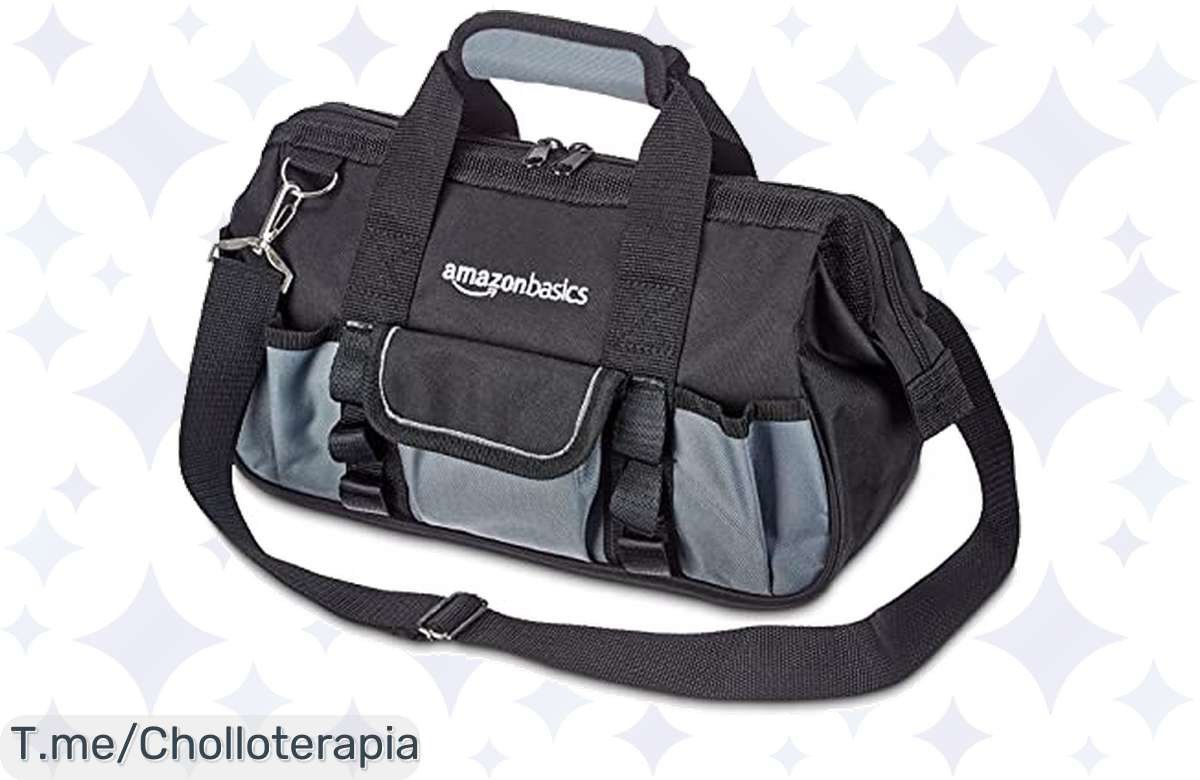 Transforma tu organización con la bolsa de herramientas Amazon Basics: ¡16 bolsillos para que nada se te escape! Aprovecha este ofertón y adquiere el chollo antes de que se agote.