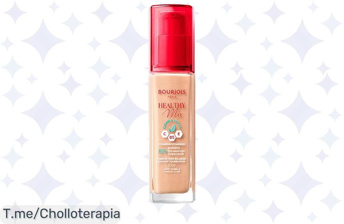 Transforma tu piel con la base Bourjois Healthy Mix: fresca, hidratada y natural.