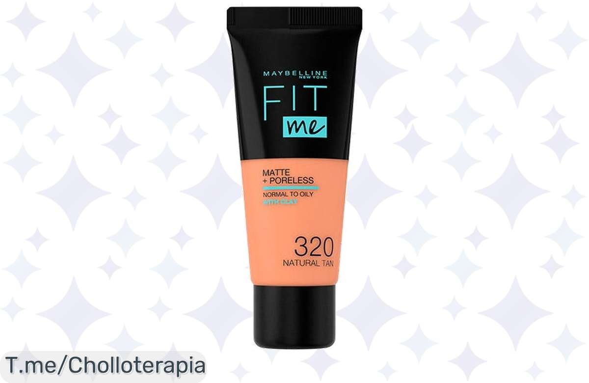Transforma tu piel con la base Fit Me de Maybelline, logrando un acabado mate perfecto y poros invisibles. ¡Aprovecha este ofertón antes de que se agote!