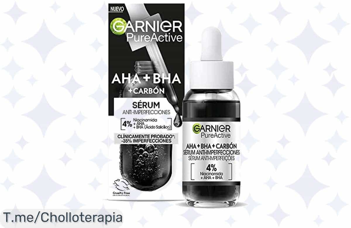 Transforma tu piel en 28 días con el super chollo de Garnier PureActive Sérum: despídete de granos y disfruta de una piel suave. ¡Oferta limitada, actúa ya!