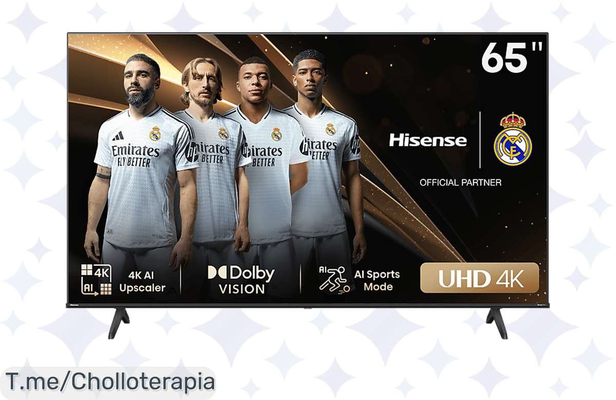 Transforma tu sala: TV Hisense 65A6N 4K con oferta increíble ya!