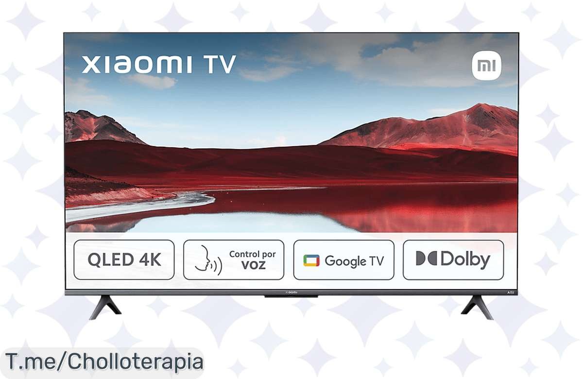 Transforma tu sala en un cine con la TV QLED 55 de Xiaomi, calidad de imagen nunca vista a un precio loco. ¡Aprovecha este ofertón y actúa ya, stock limitado!