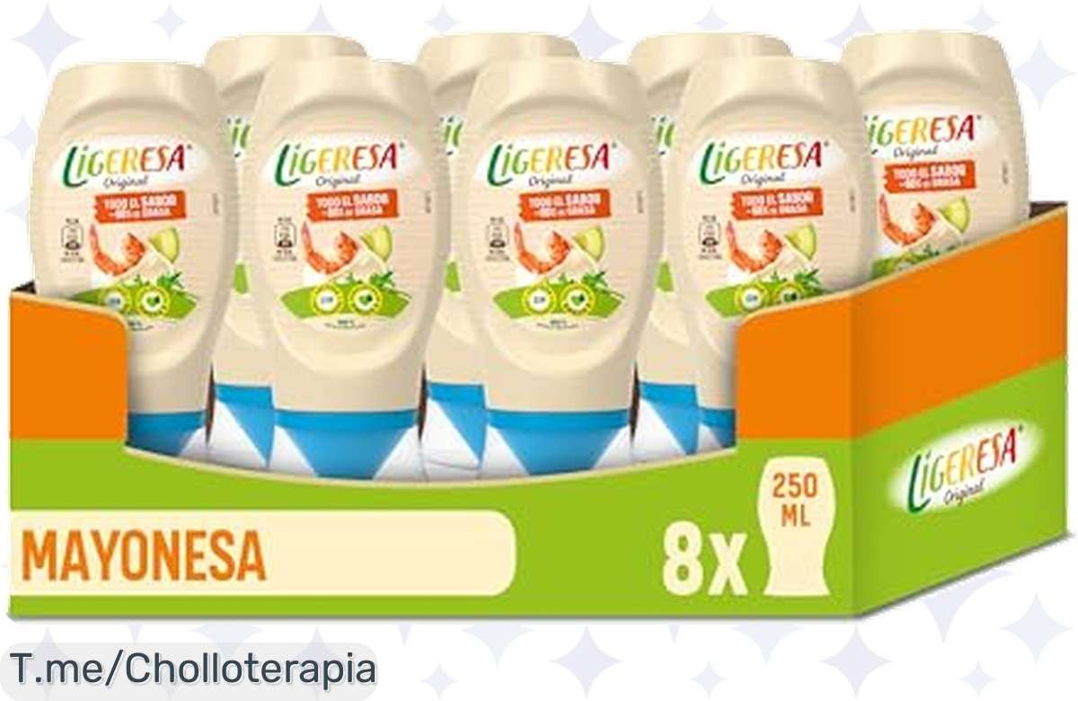 Transforma tus comidas con Ligeresa Salsa Bocabajo: 60% menos de grasa, 100% fresca y omega 3. No dejes pasar este ofertón, ¡compra ahora antes de que se agoten!