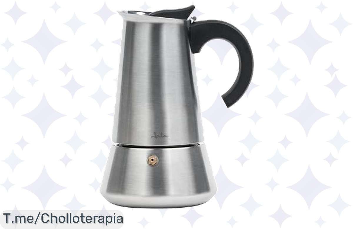 Transforma tus mañanas con la cafetera italiana de acero inoxidable: café delicioso al instante a un precio loco. No dejes pasar este ofertón, ¡compra ya!