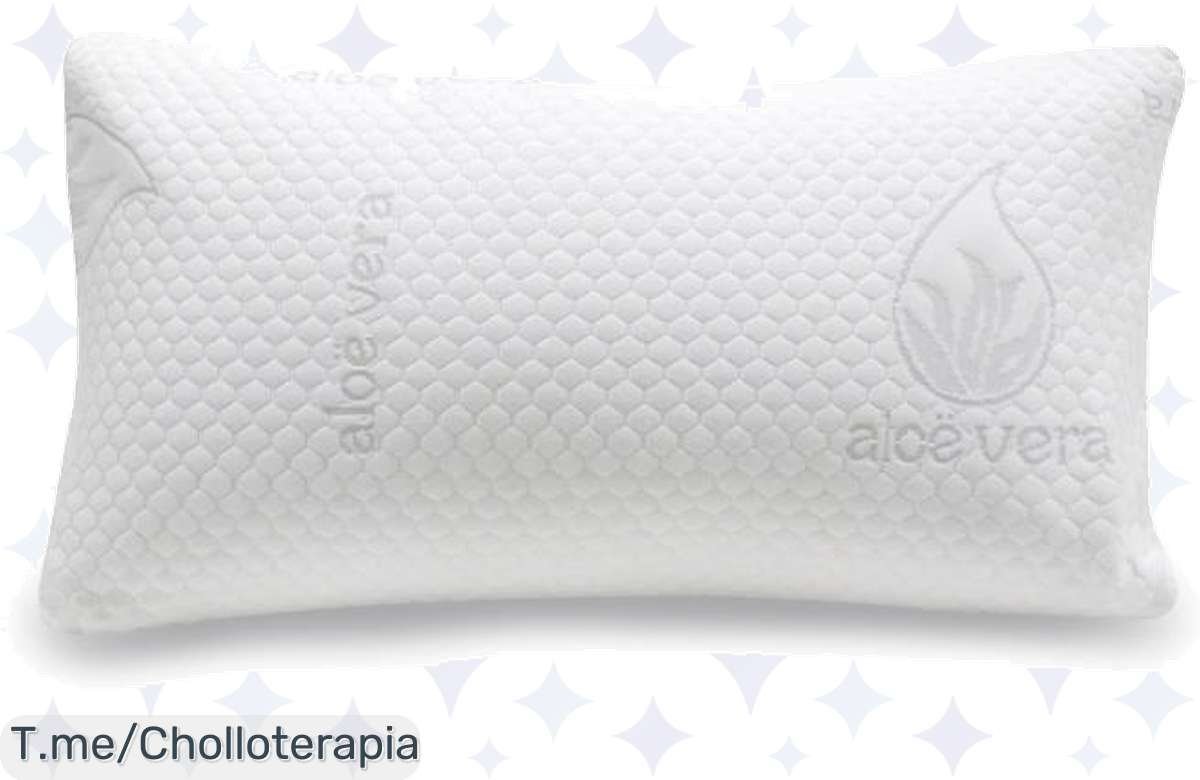 Transforma tus noches con la almohada de aloe vera: suave, ergonómica y transpirable. Aprovecha este ofertón y despierta renovado. ¡Compra ahora, ¡stock limitado!