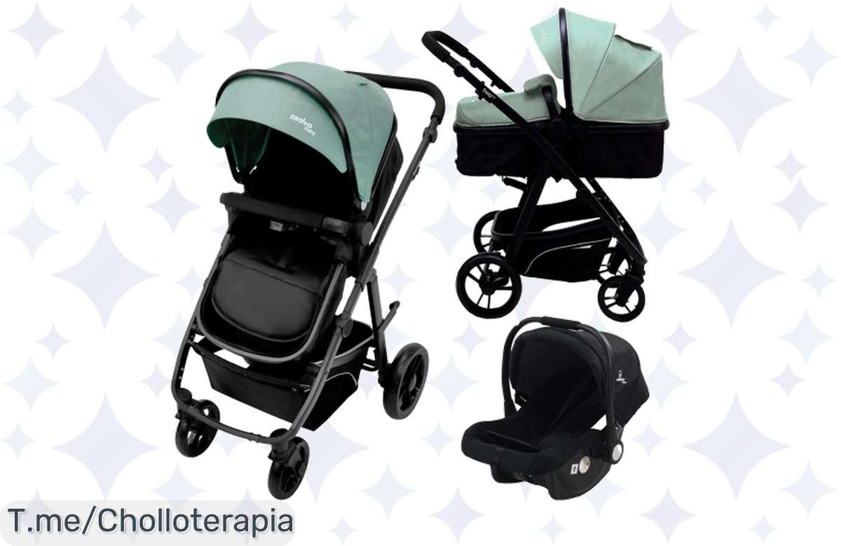 Última Oportunidad: Carrito de Bebé Asalvo 3 en 1 a Precio de Locura