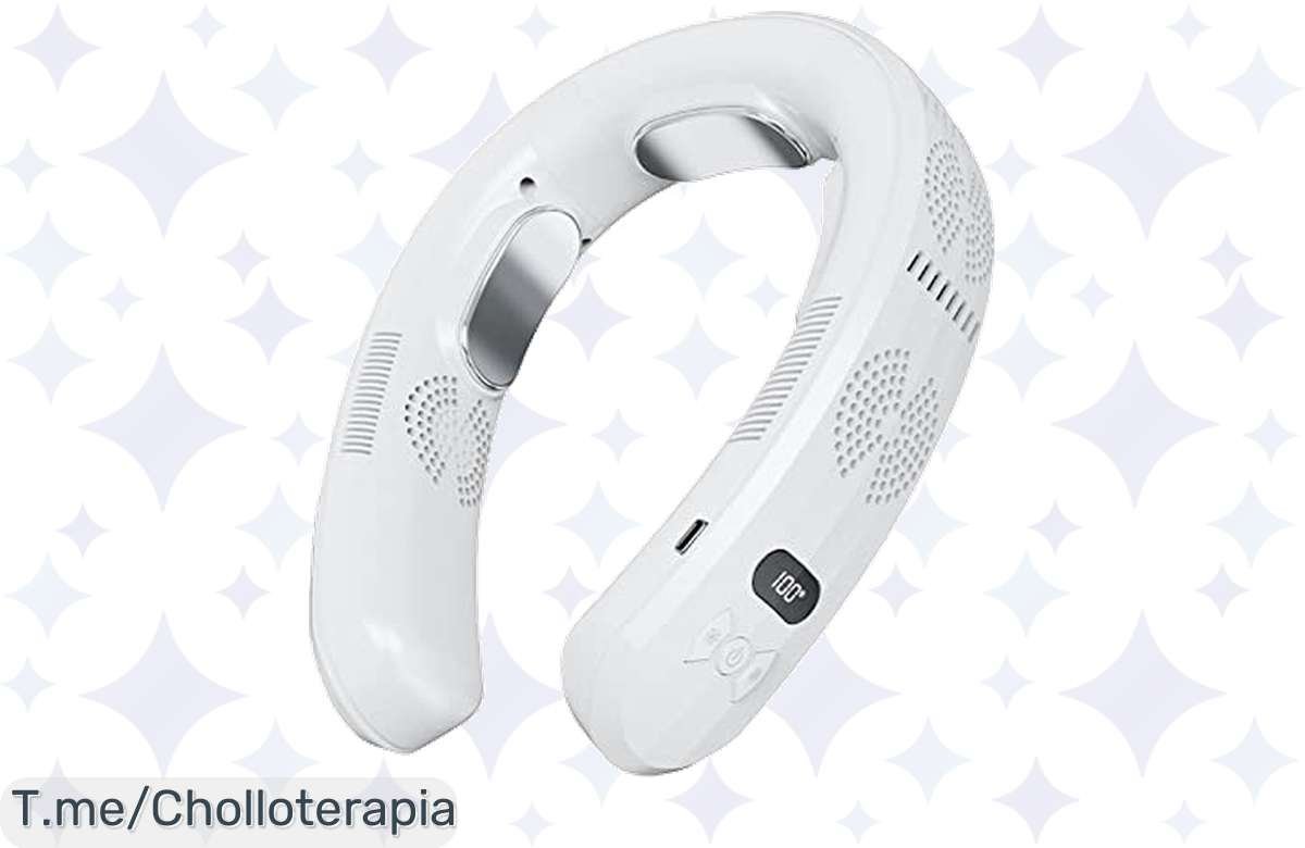 Ventilador calefactor de cuello 6000 mAh: el chollo del año, ¡no te quedes sin el tuyo!