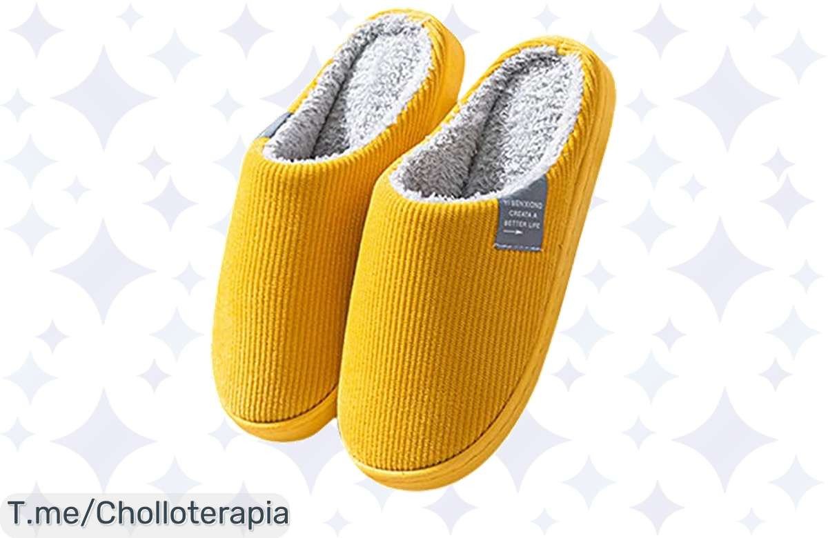 Zapatillas de felpa: tu aliado contra el frío, ¡super descuento!