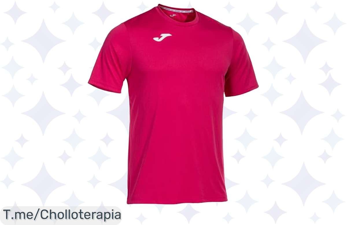 conquista tus días con la Joma camiseta deportiva a un precio loco, ligera, transpirable y ¡prepárate para moverte como nunca con este chollo imperdible!