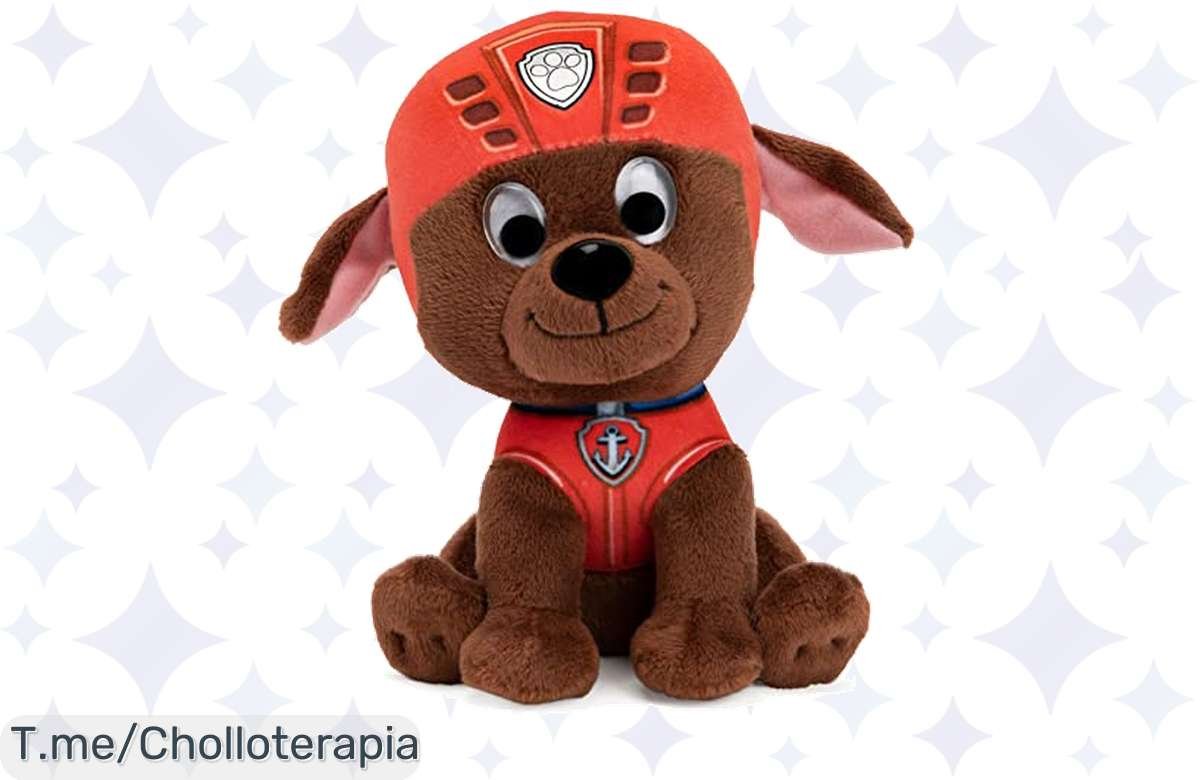 ¡Apresúrate y consigue el peluche Zuma de Patrulla Canina que tus peques adorarán!